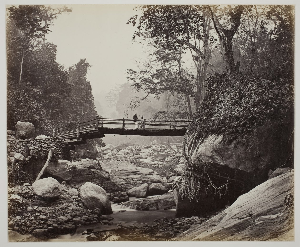 Bez názvu [mostka přes řeku], c. 1865. od Samuel Bourne