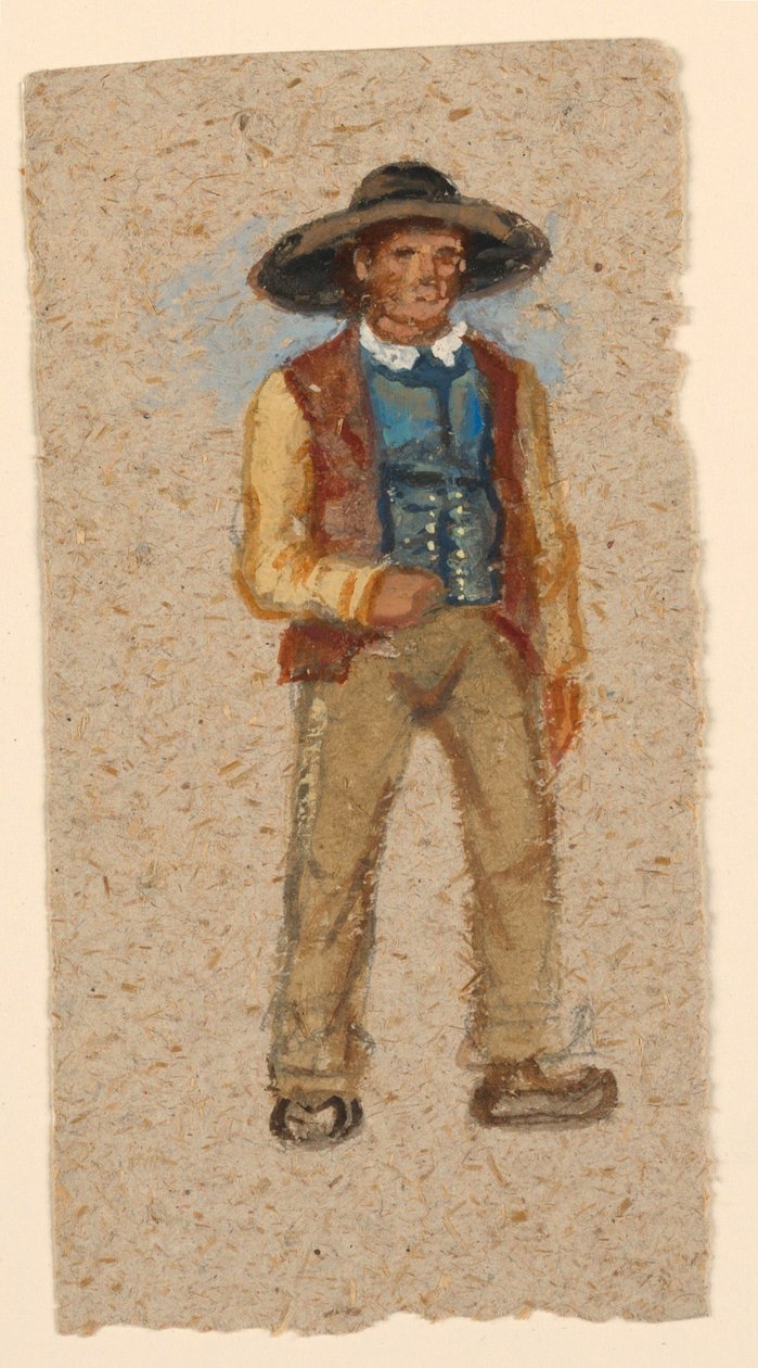 Kresba, skica. Francouzský rolník, 1874 od Samuel Colman