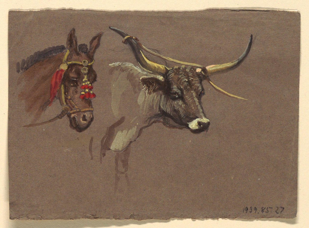 Kresba, studie z Itálie, 1872-73 od Samuel Colman