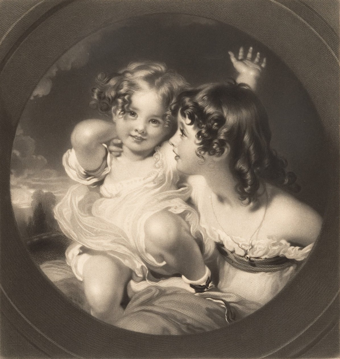 Nature The Calmady Children, 1835. od Samuel Cousins