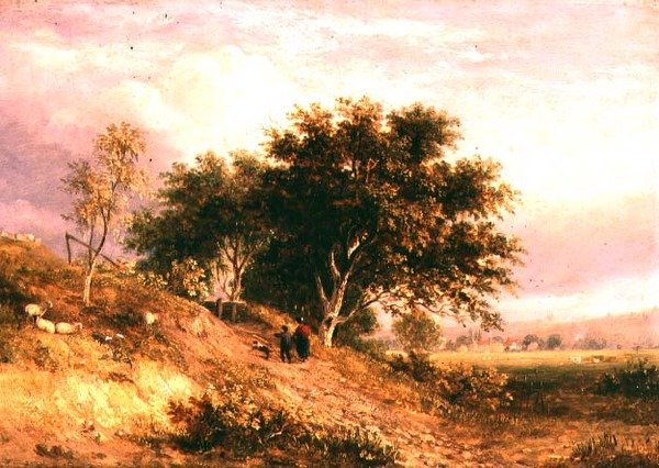 Anglická venkovská krajina od Samuel David Colkett