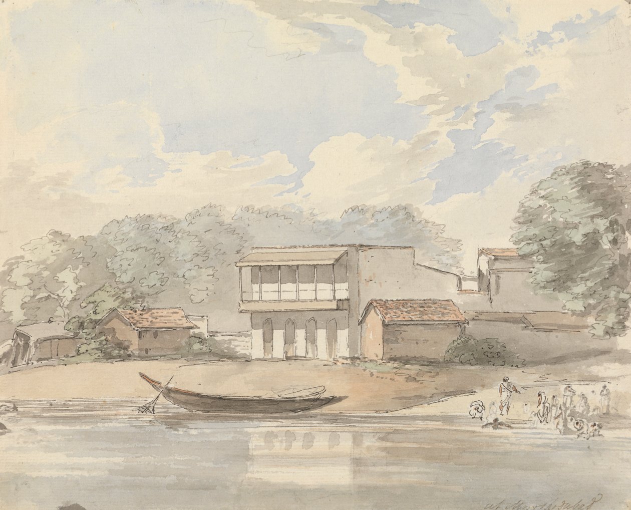 V Moorshedubad [Murshidabad] od Samuel Davis