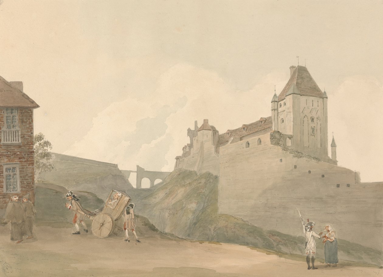 Hrad v Dieppe, Normandie od Samuel Davis
