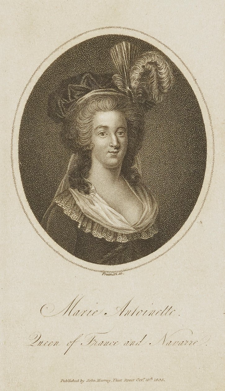 Marie Antoinetta, francouzská a navarrská královna od Samuel Freeman