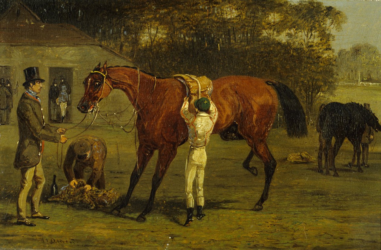 Sedlování (olej na plátně) od Samuel Henry Alken