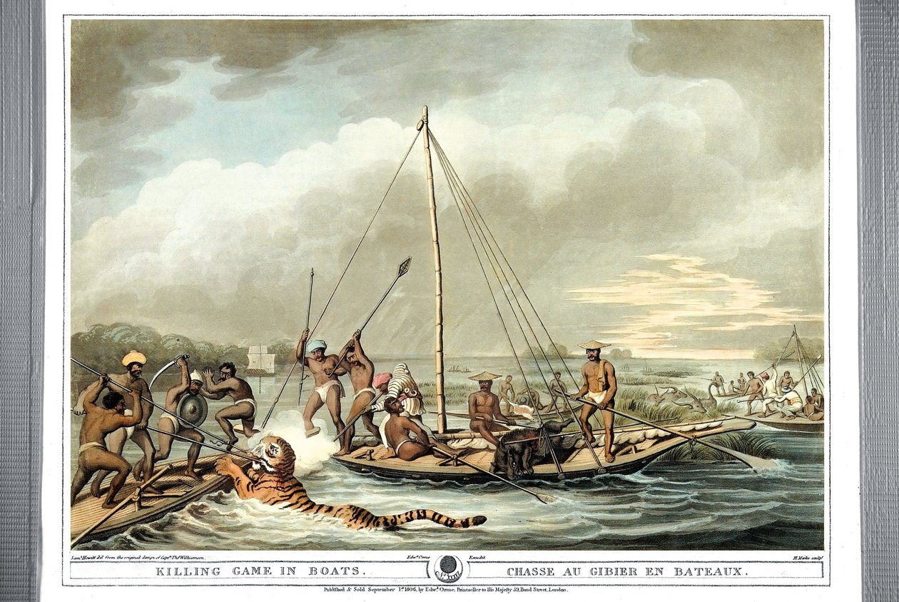 Boat Killing Game in Boats, 1806 od Samuel Howitt