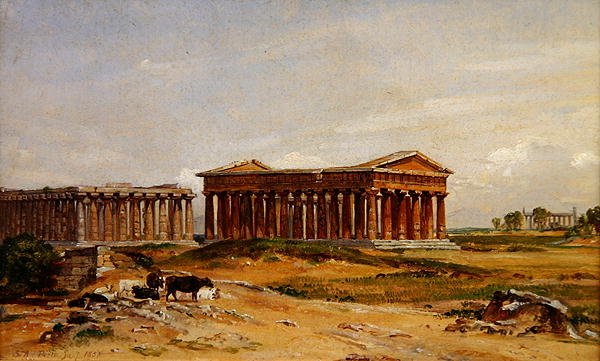 Ruiny v Paestum od Samuel James Ainsley