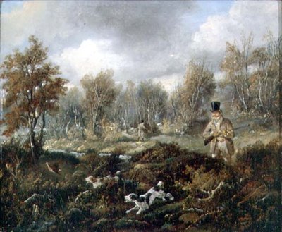 Snipe Shooting (olej na plátně) od Samuel John Egbert Jones