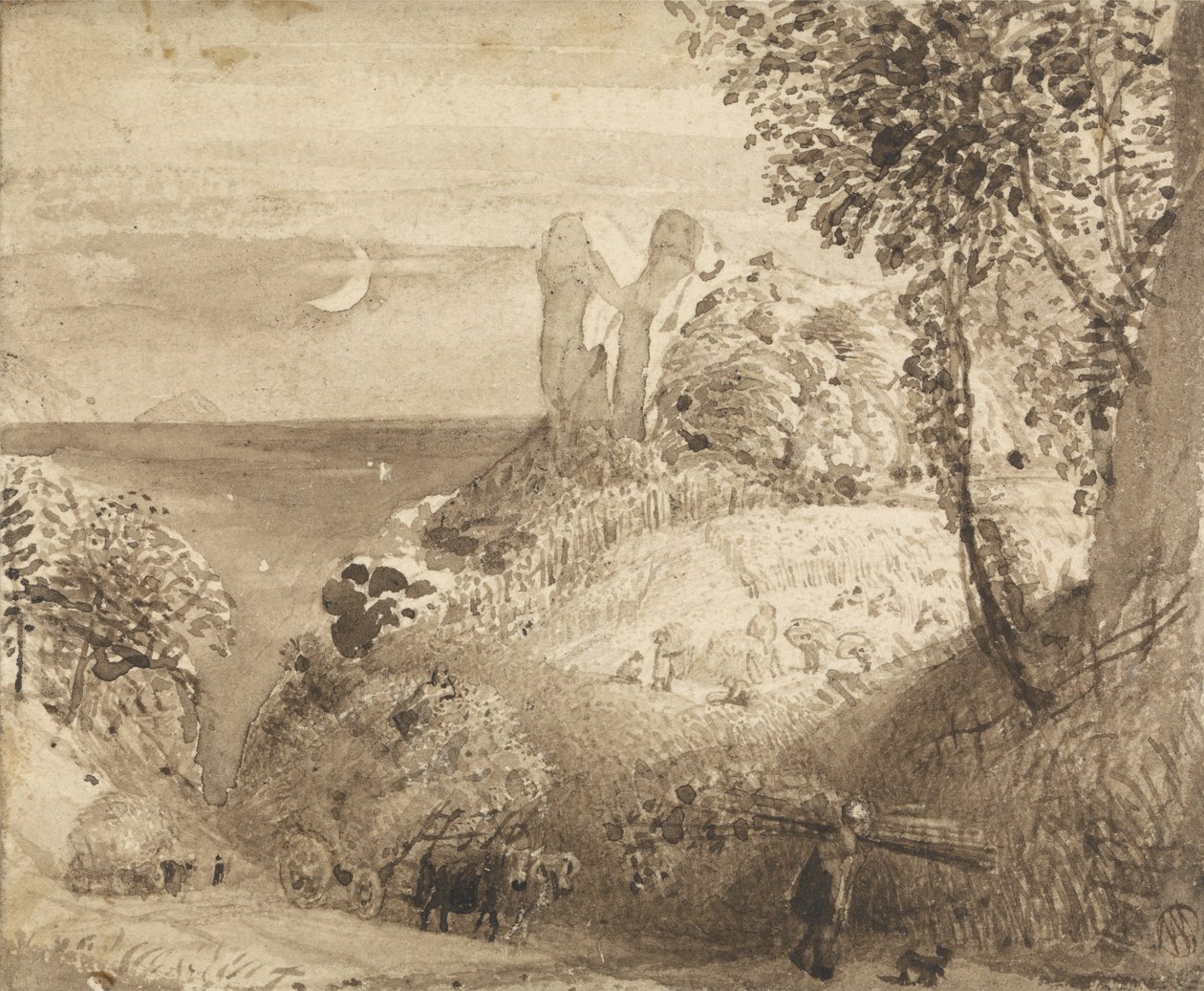 Pastorační scéna od Samuel Palmer