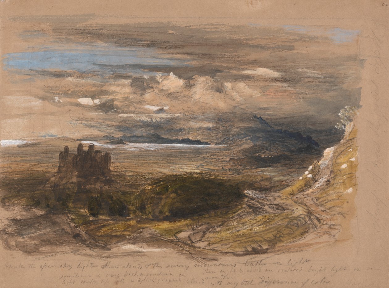 Hrad Harlech od Samuel Palmer