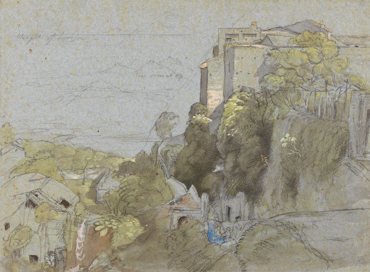 Italské Hill Town od Samuel Palmer