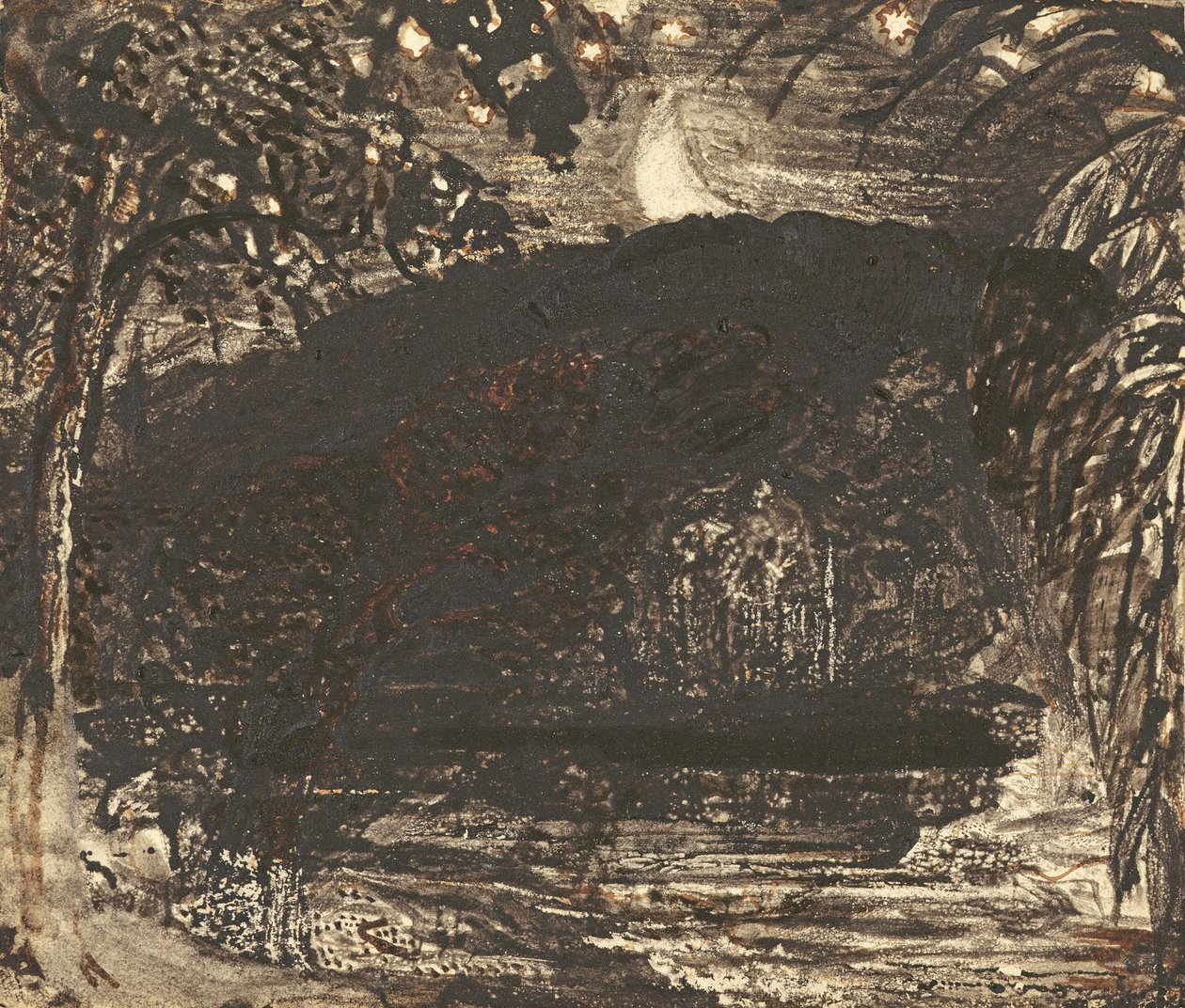 Východ měsíce od Samuel Palmer