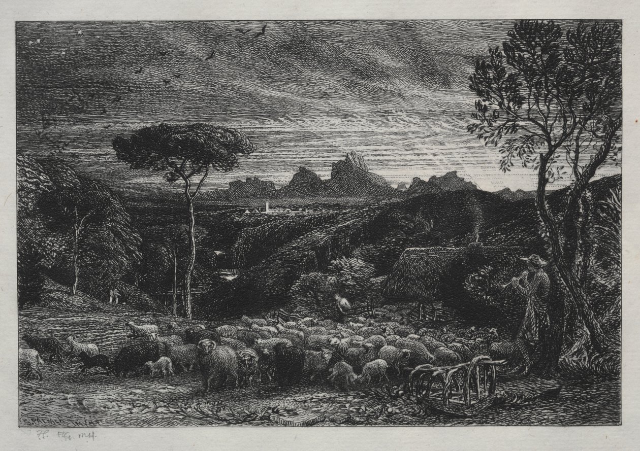 Otevření záhybu od Samuel Palmer