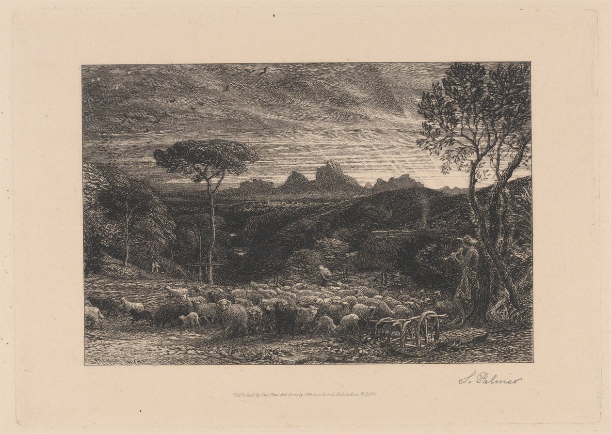 Otevření záhybu od Samuel Palmer