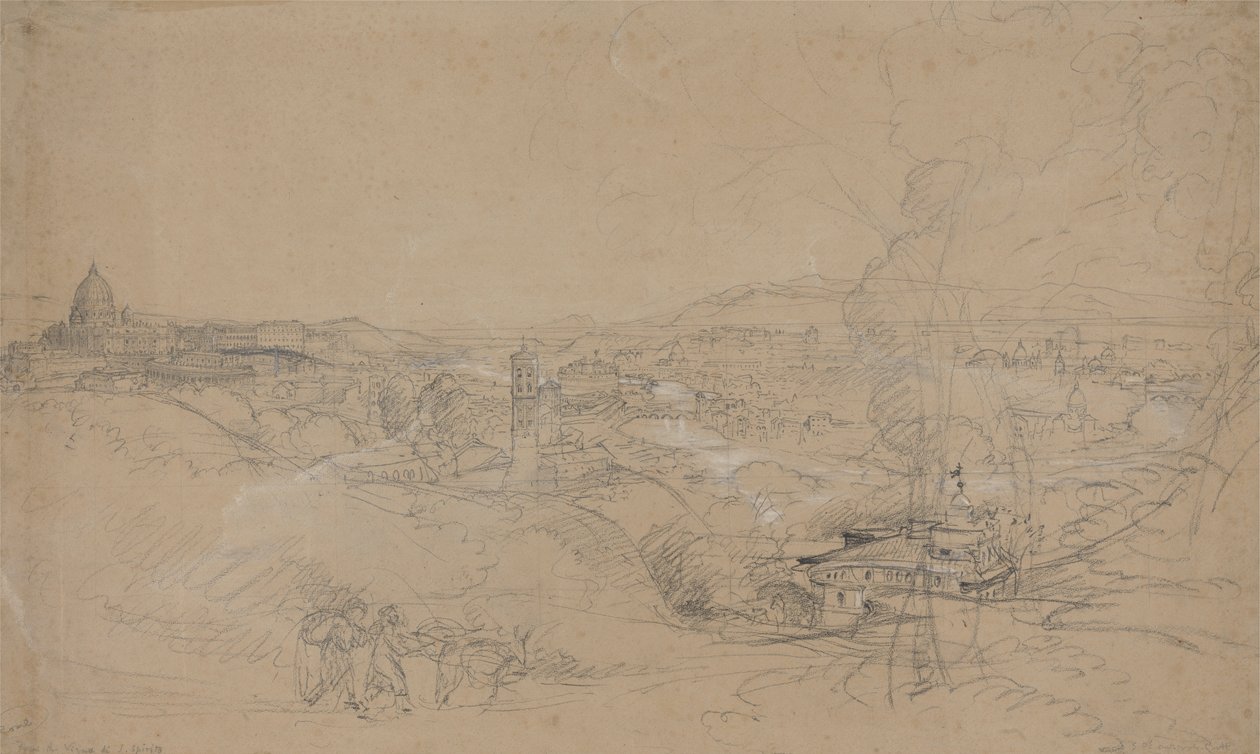 Řím ze San Spirito od Samuel Palmer
