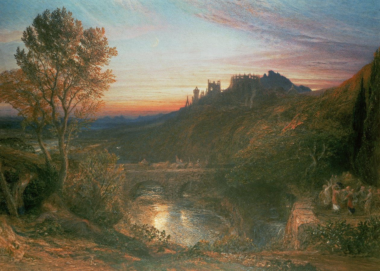 Město při západu slunce od Samuel Palmer