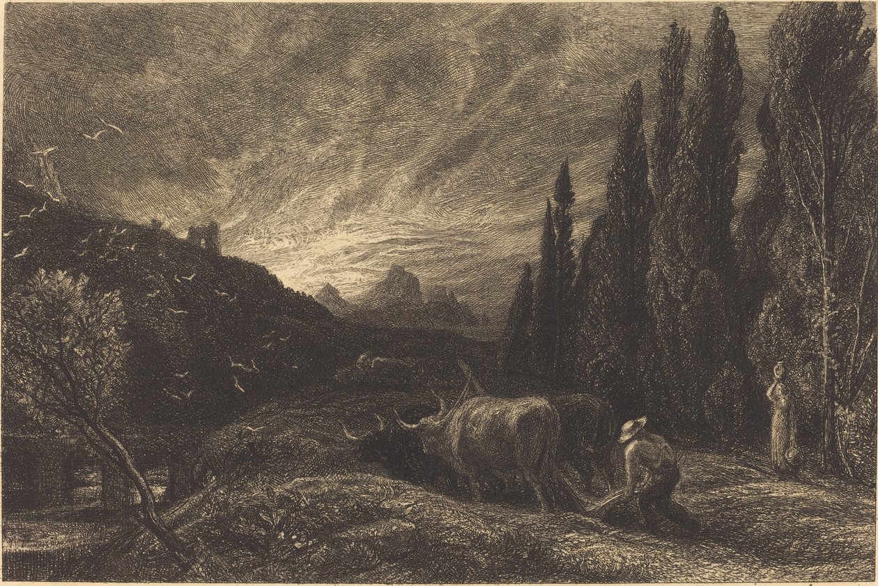 Raný oráč od Samuel Palmer