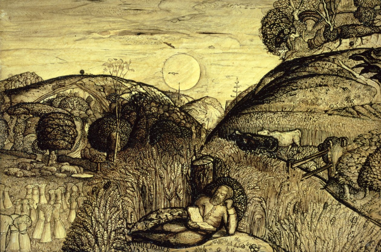 Údolí husté s kukuřicí od Samuel Palmer