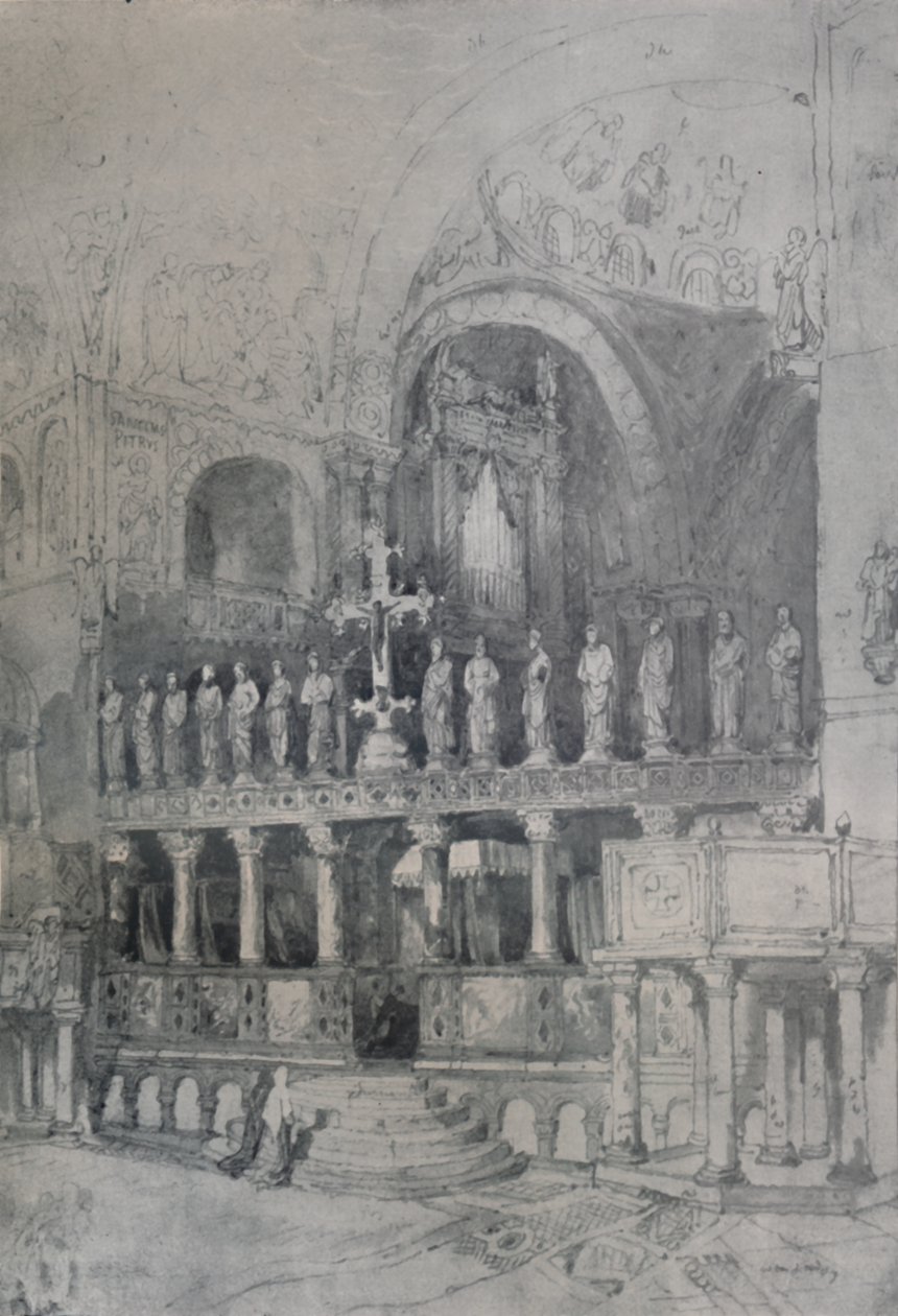 Interiér svatého Marka, c1830, 1925. od Samuel Prout