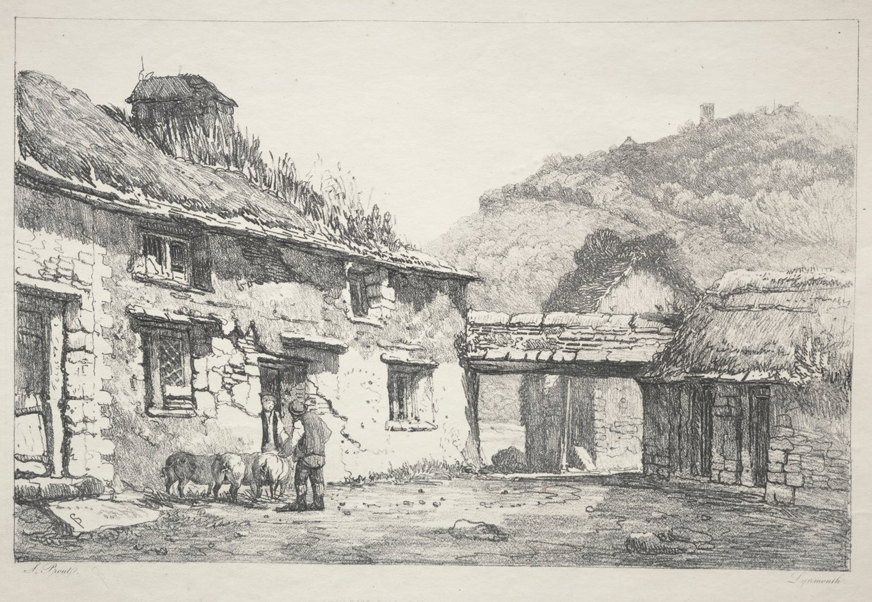 Lynmouth, 1819. od Samuel Prout