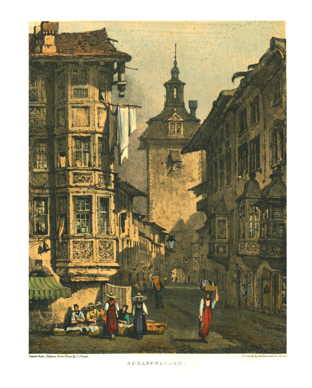 Schaffhausen, počátek 19. století. od Samuel Prout
