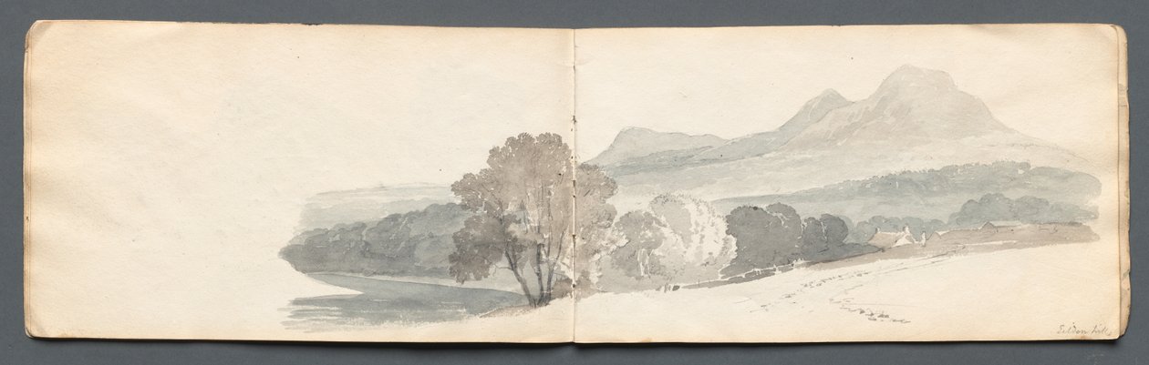 Náčrtník: Eildon Hills od Samuel Prout