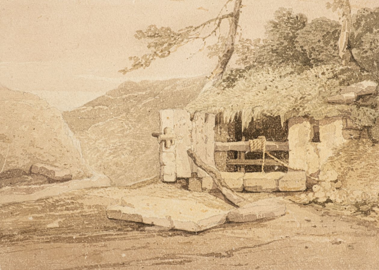 Hlava studny (akvarel) od Samuel Prout