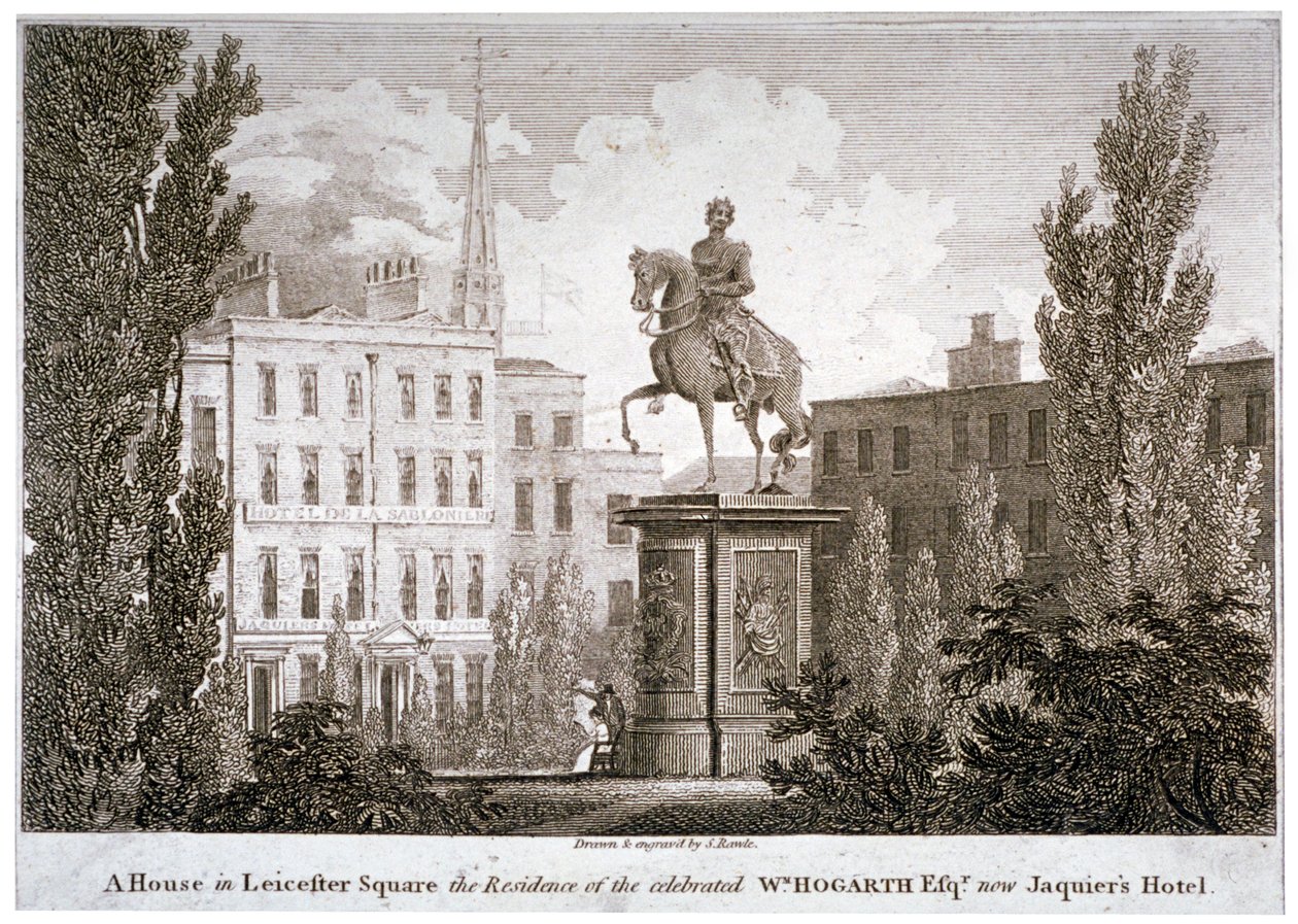 Leicester Square, Westminster, Londýn, c1805 od Samuel Rawle