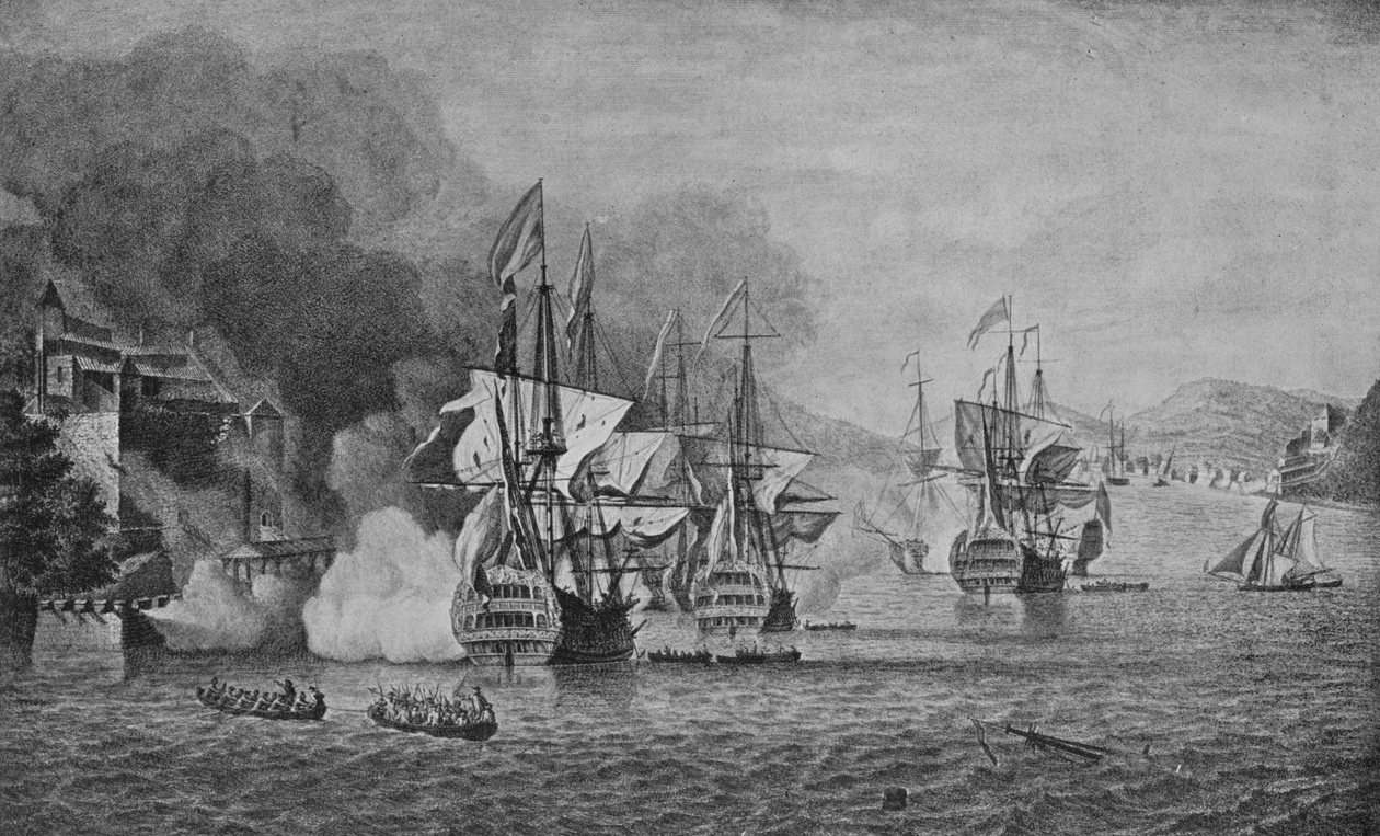 Vernon v Portobello, c1740 od Samuel Scott