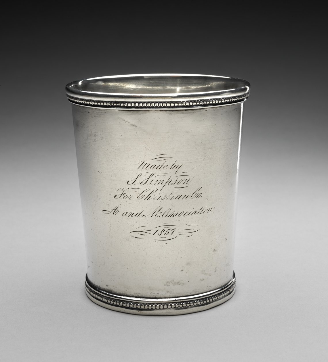 Tumbler, c. 1857 (stříbro) od Samuel Simpson