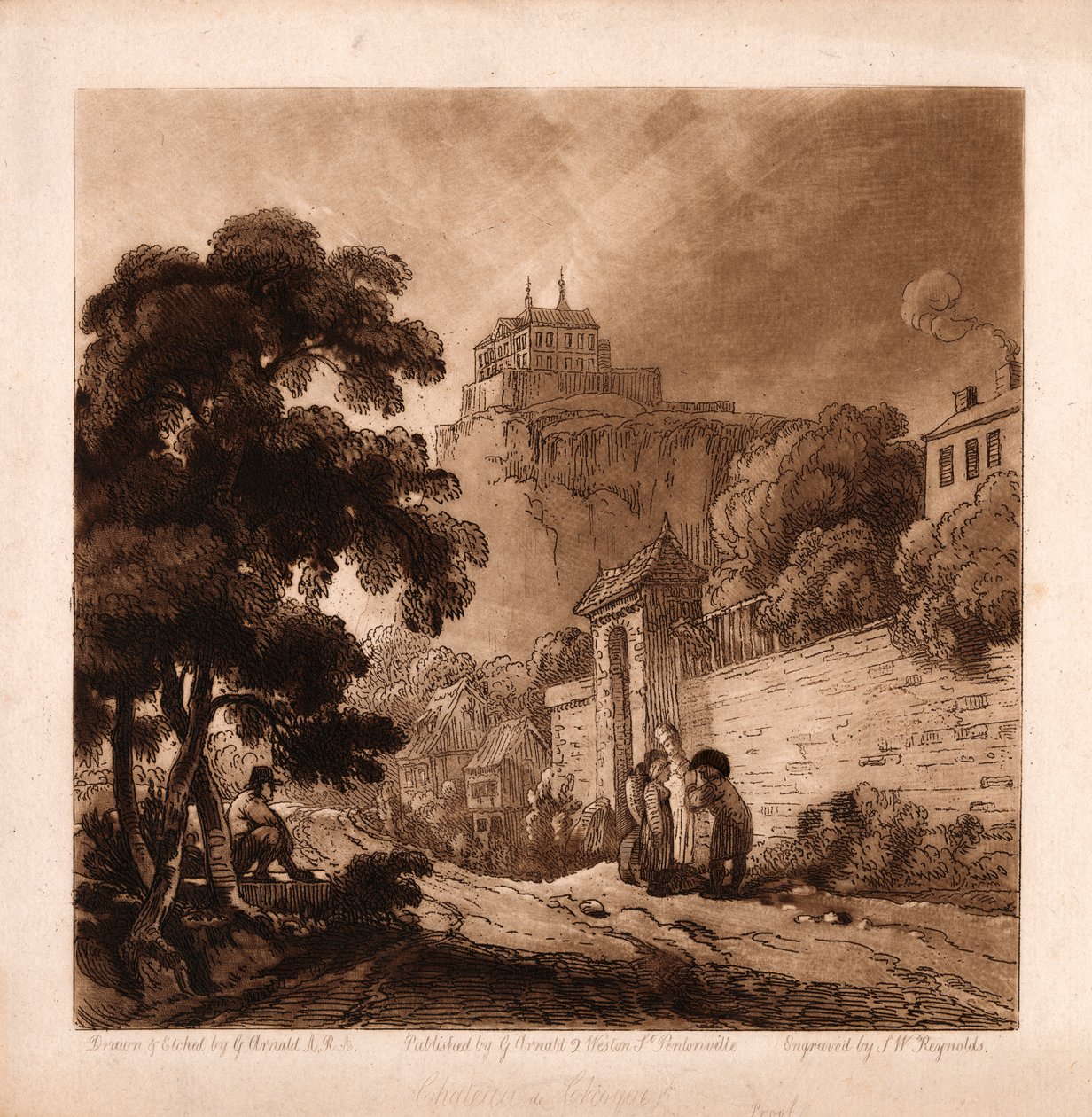 Chateau de Choquer od Samuel William Reynolds