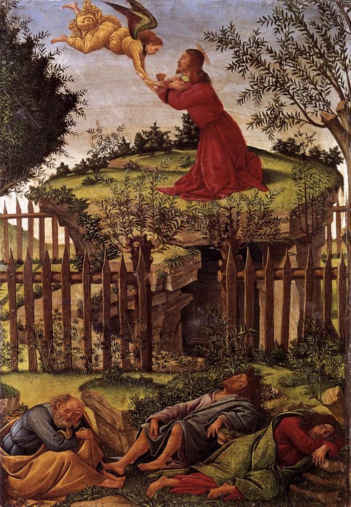 Agónie v zahradě od Sandro Botticelli