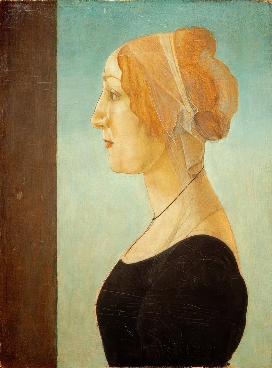 Portrét ženy od Sandro Botticelli