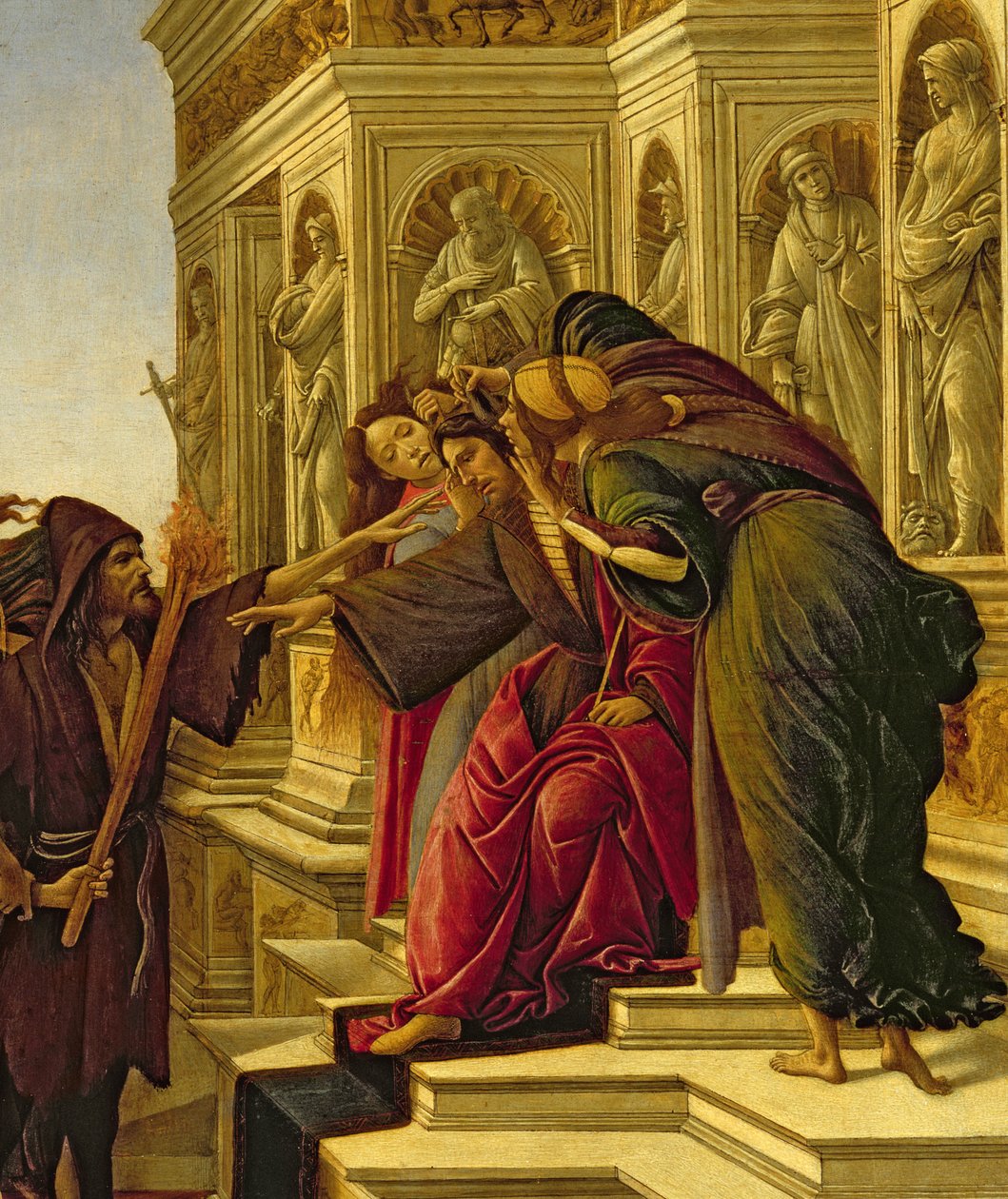 Calumny of Apelles, 1497-98 (detail 209275) od Sandro Botticelli