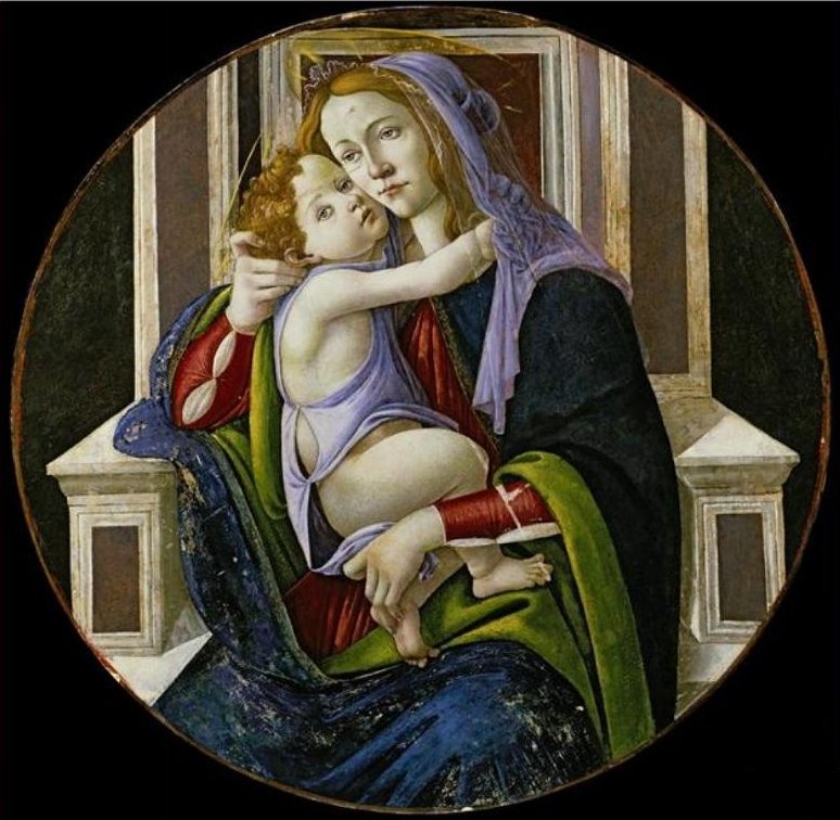 Madonna a dítě od Sandro Botticelli