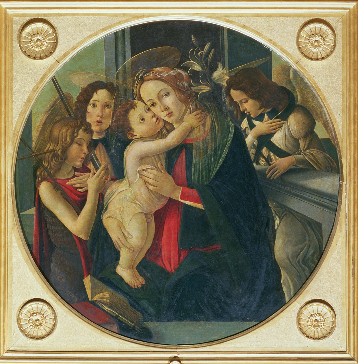 Madona a dítě se svatým Janem Křtitelem od Sandro Botticelli
