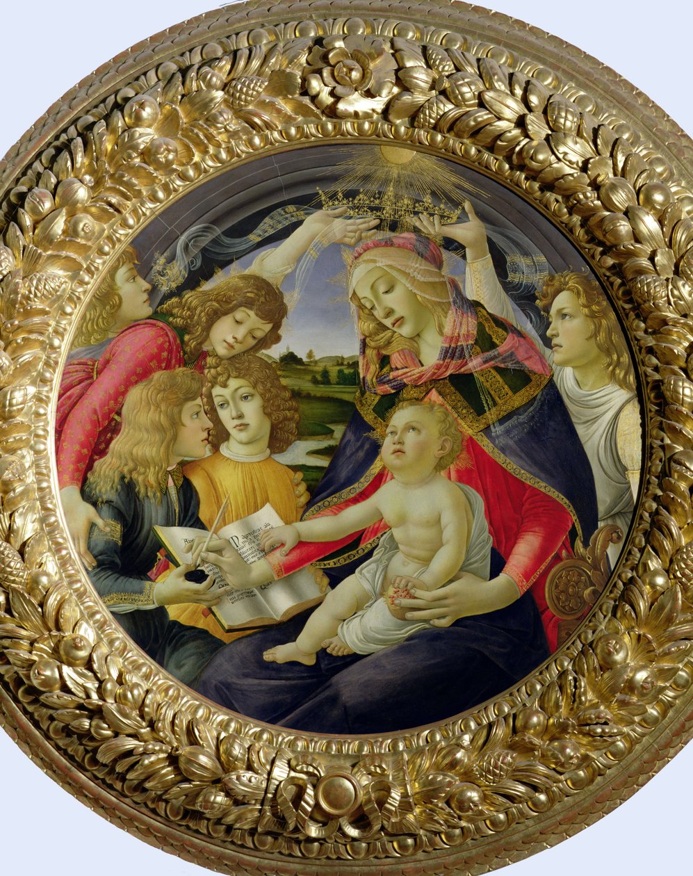 Madona z Magnificat, 1482 (tempera na panelu) od Sandro Botticelli