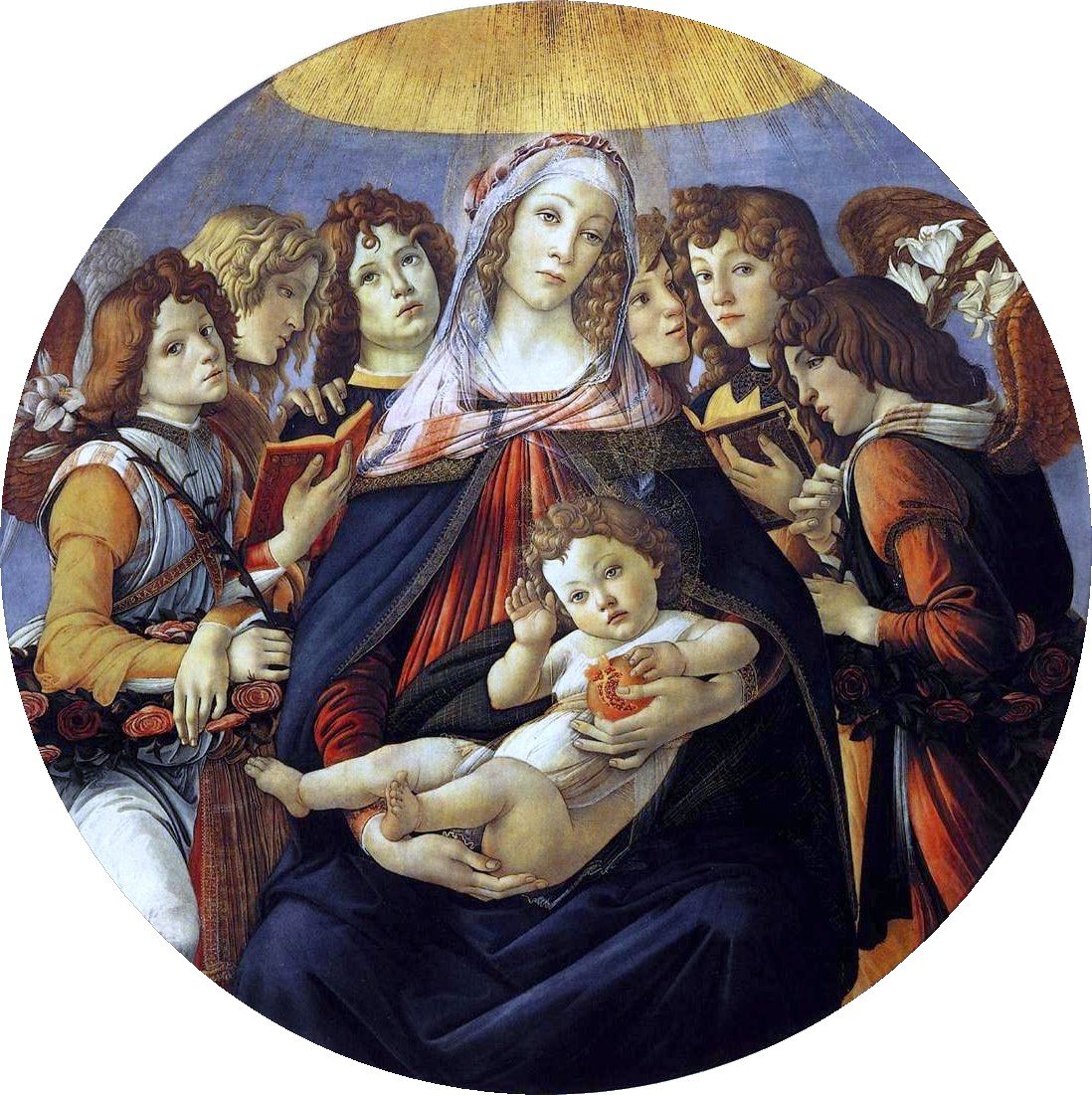Madona z granátového jablka od Sandro Botticelli