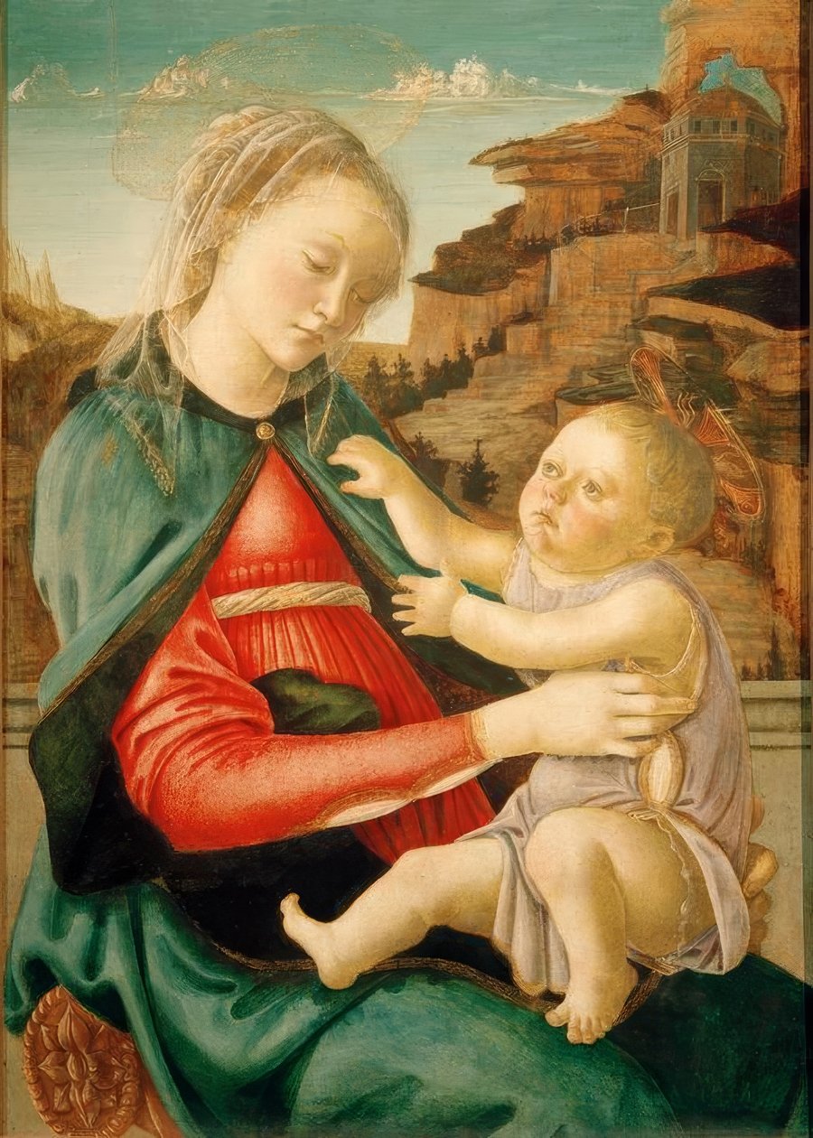 Maria mit Kind (Madonna Guidi) od Sandro Botticelli