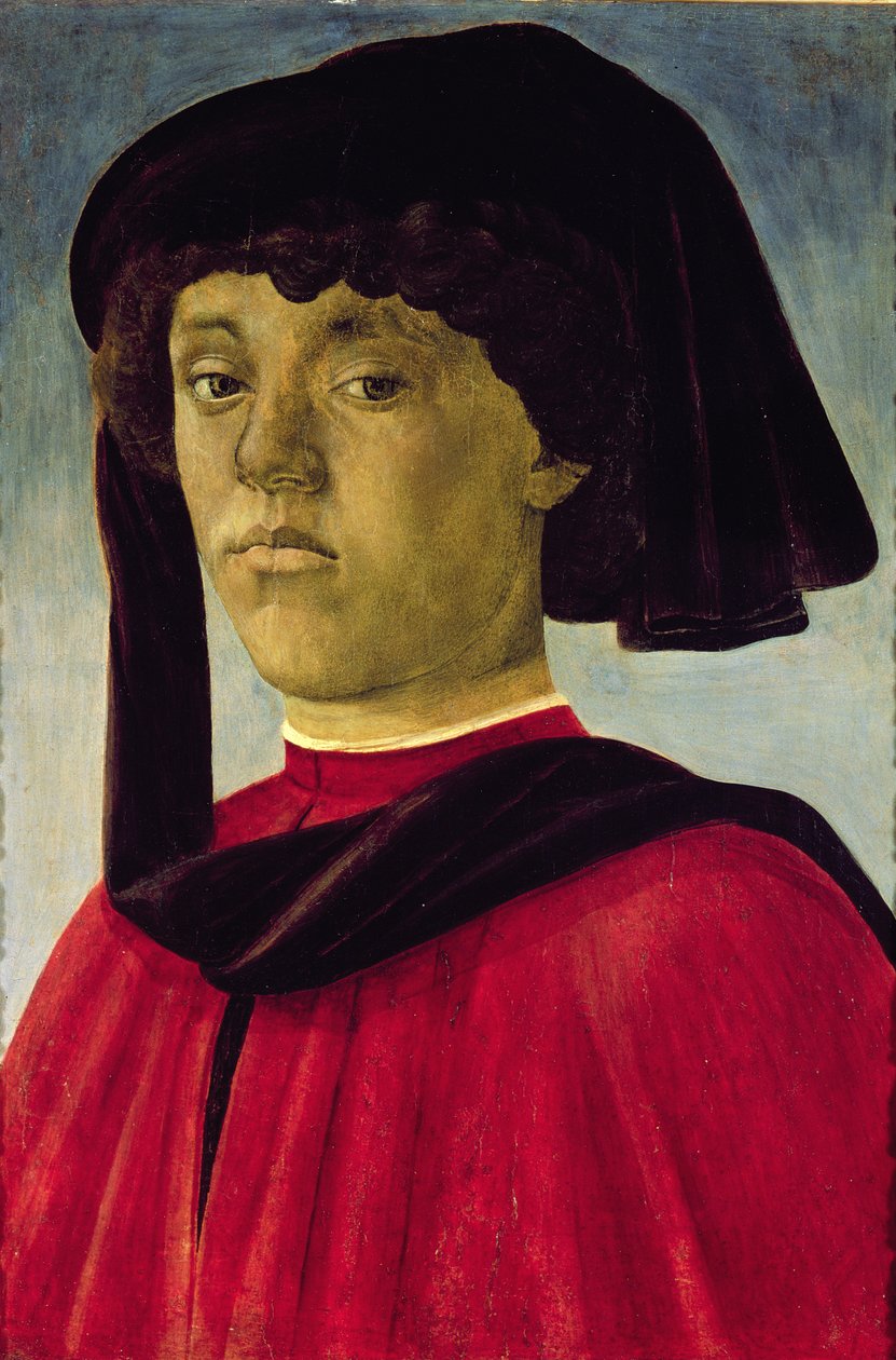 Portrét mladého muže od Sandro Botticelli