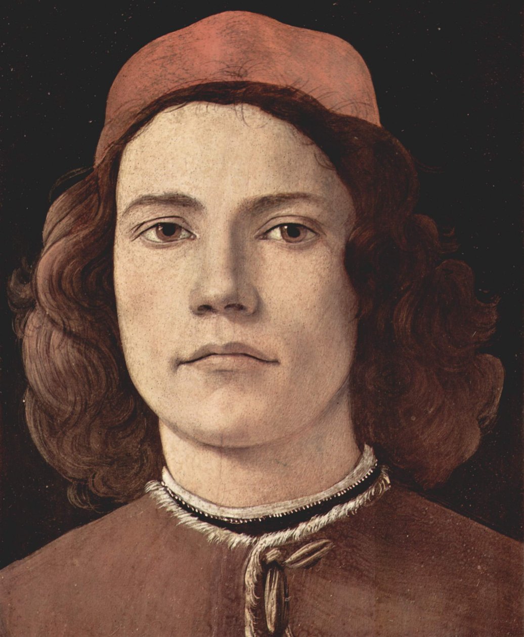 Portrét mladého muže od Sandro Botticelli