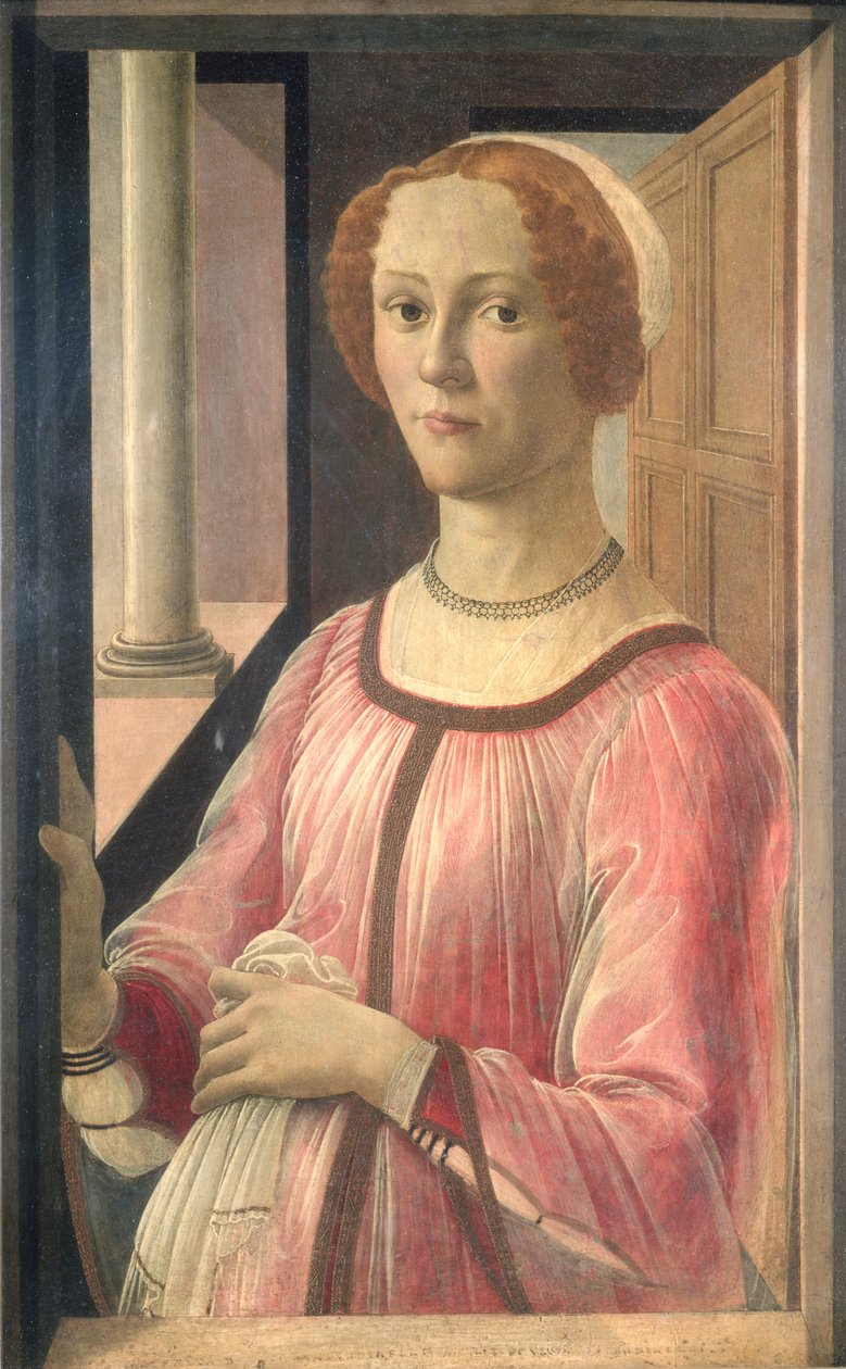 Smeralda Bandinelli, babička sochaře Baccia Bandinelliho, kolem 1471 (tempera na panelu) od Sandro Botticelli