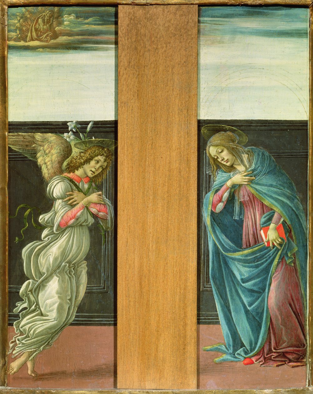 Zvěstování (tempera na panelu) od Sandro Botticelli