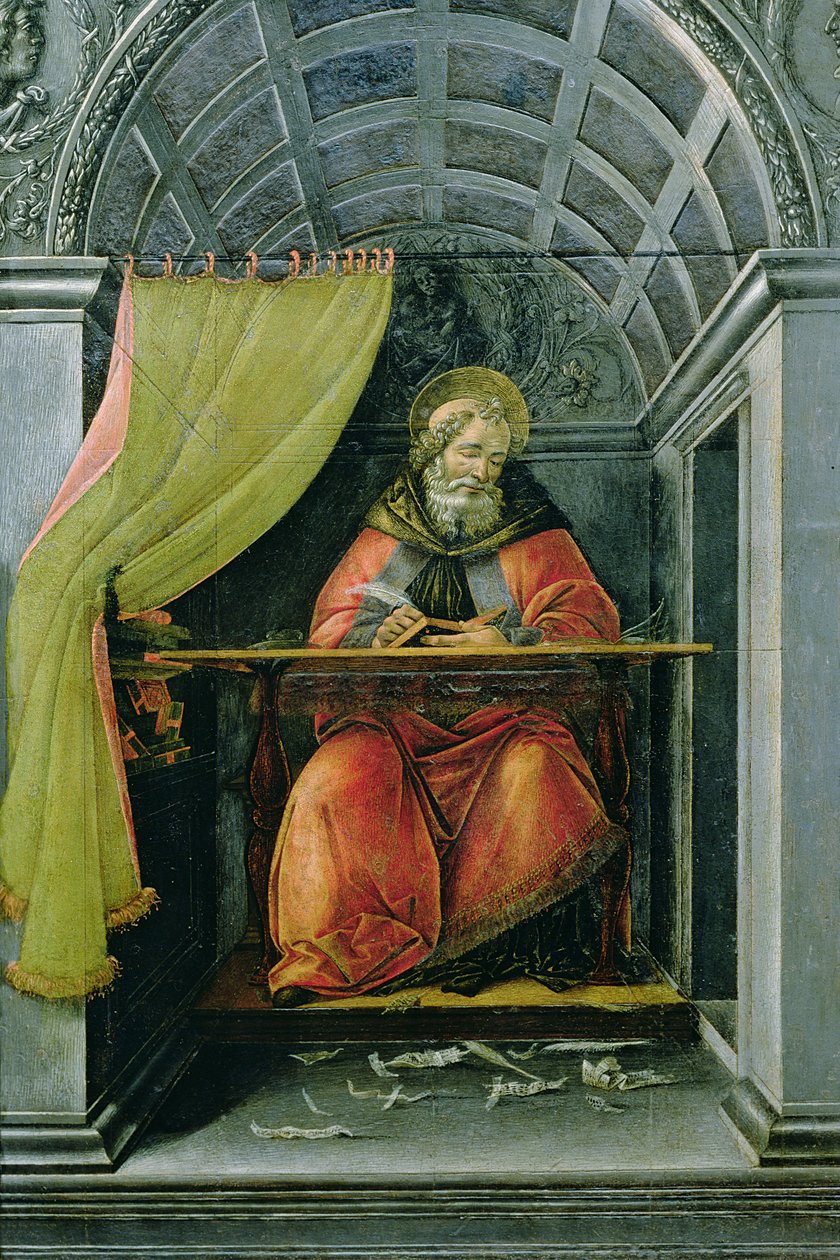 Svatý Augustin ve své cele od Sandro Botticelli