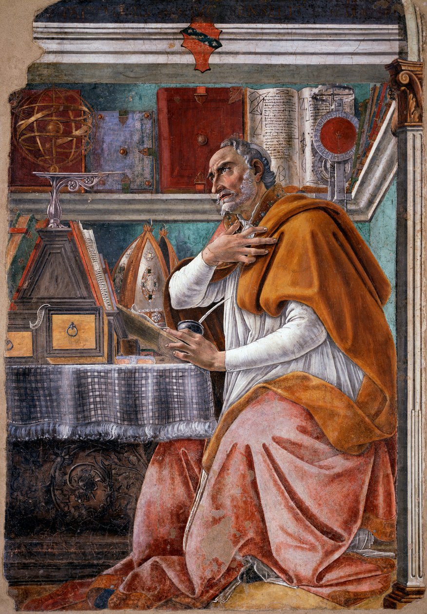 Svatý Augustin (freska od Sandro Botticelli
