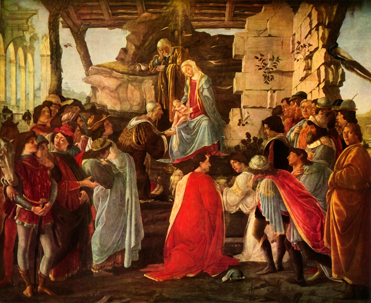 Klanění tří králů, 1476, 1937. od Sandro Botticelli