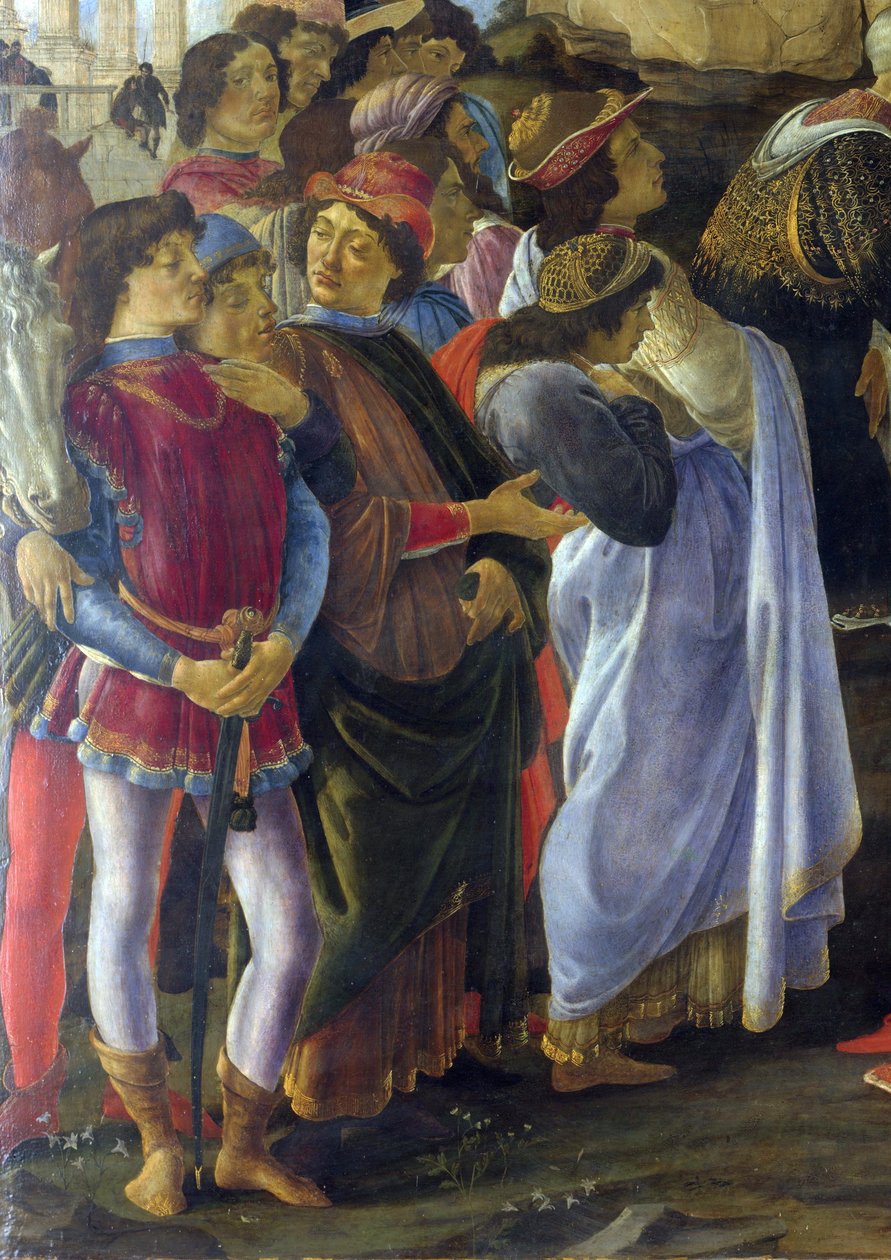 Klanění mudrců - detail od Sandro Botticelli