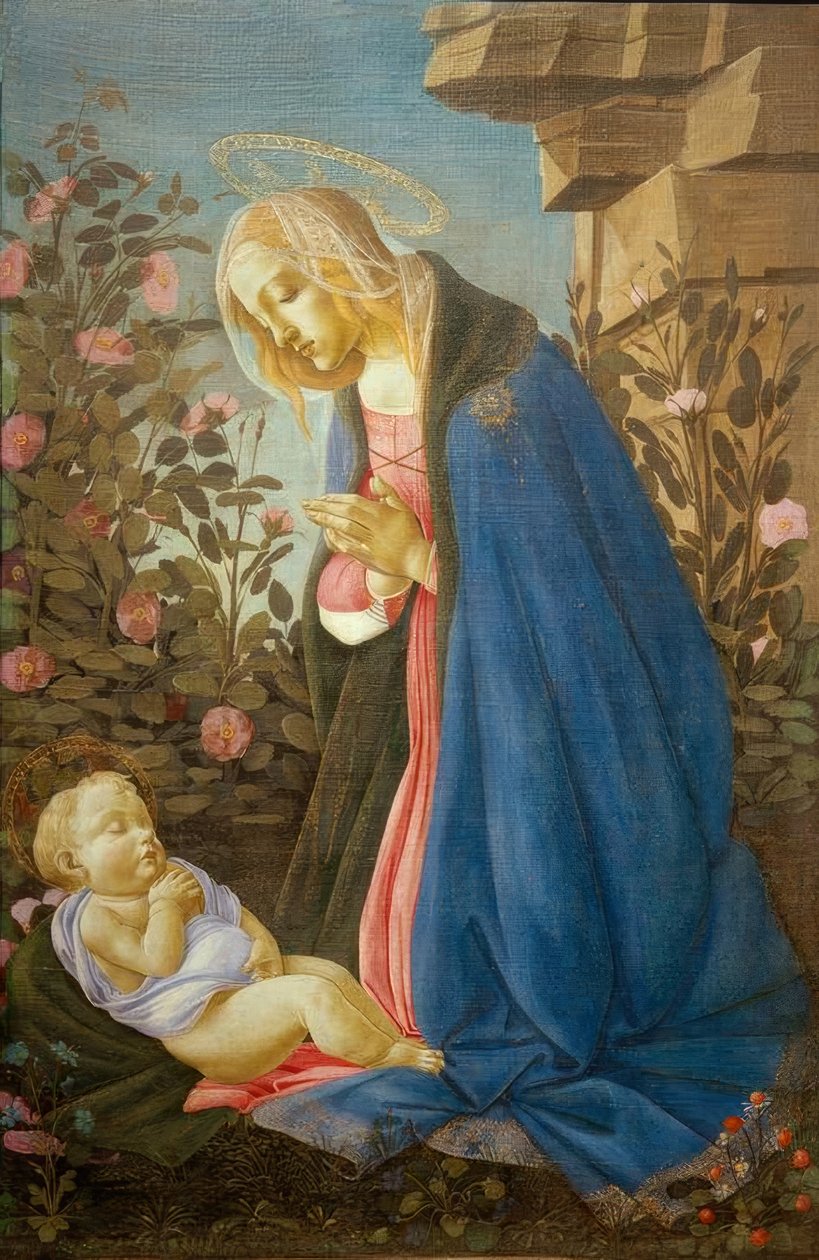 Adoration of the Child (Madonna Wemyss) od Sandro Botticelli