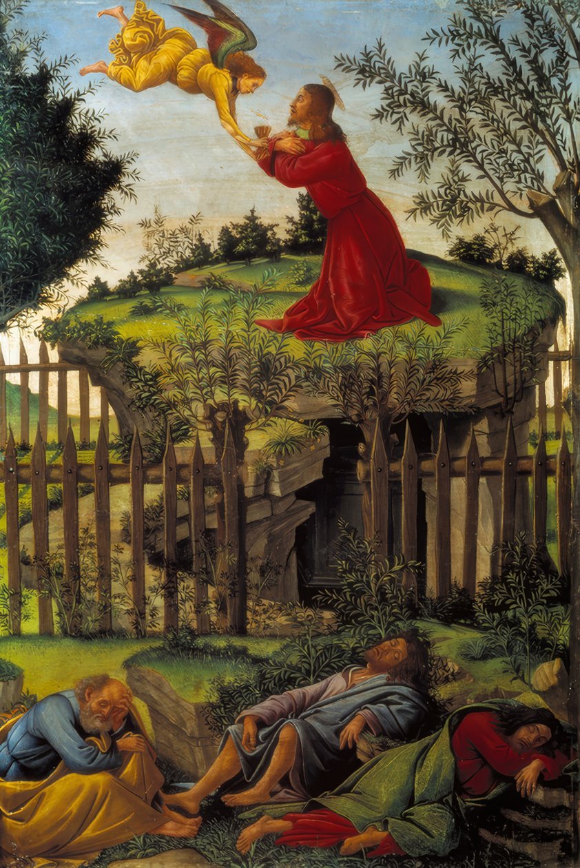 Kristus na hoře Olivetské od Sandro Botticelli