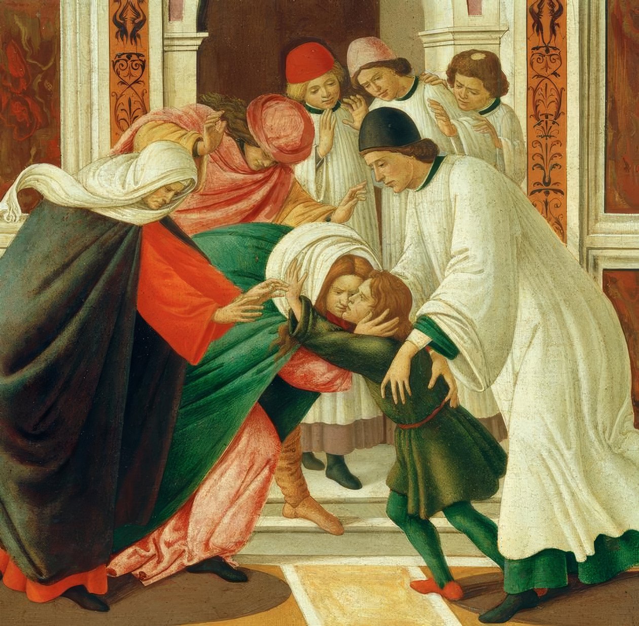 Živě a. Zázraky d. Svatý. Zenobius (křísit mrtvé) od Sandro Botticelli